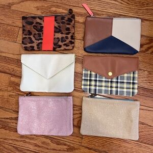Lot of 6 Ipsy Makeup Bags